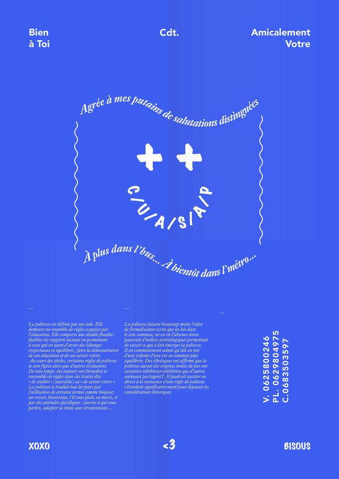 Bien a toi #design #graphic #poster #typography
