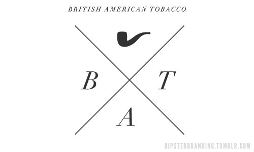 Hipster Branding #british #cross #pipe #tobacco #logo