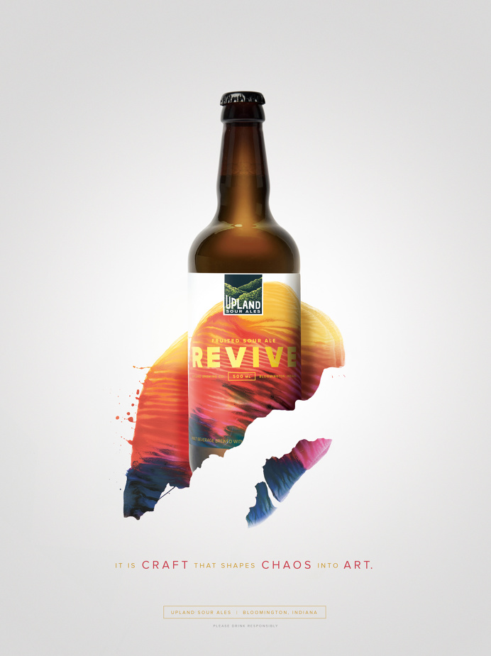 Upland Sour Ales: Revive #Upland #Sour #Beer #Bottle #Packaging #Cina #Poster