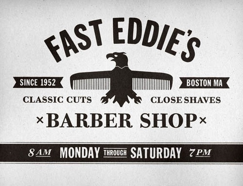 Nerdski:Inspiration | The Blog of Nerdski Design Studio #richard #eddies #hair #eagle #stewart #identity #arthur #logo #fast
