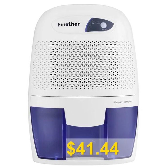 Finether #500ml #Mini #Air #Dehumidifier #Portable #Dryer #Home #Bathroom #Kitchen #Garage #Damp #UK #- #WHITE