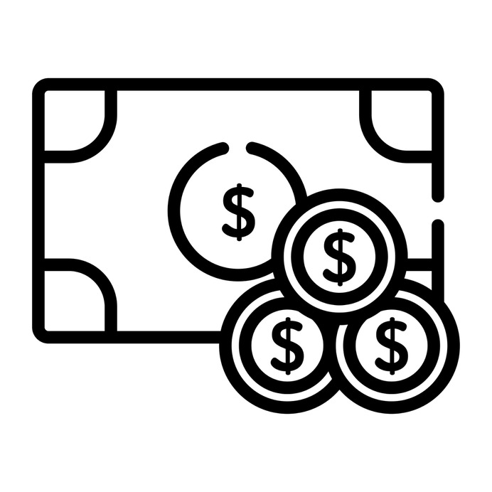 See more icon inspiration related to money, cash, dollar, coin, business and finance, commerce and shopping, currency, change, notes, business, stack and coins on Flaticon.