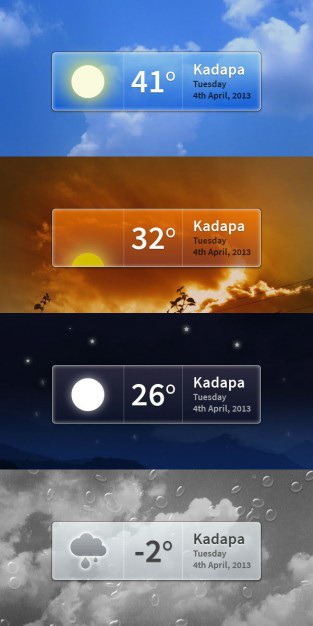 Various weather interface with temperature Free Psd. See more inspiration related to Box, Weather, Psd, Material, Interface, Strip, Temperature, Vertical, Various and Psd material on Freepik.