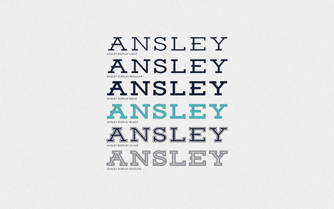 Ansley Free Display Typeface