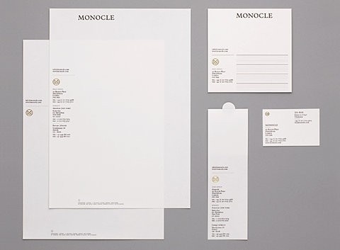 Typography / Monocle Stationary #heritage #white #stationary #classic #gold