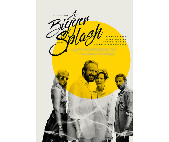 poster, yellow, circle, bold, bw