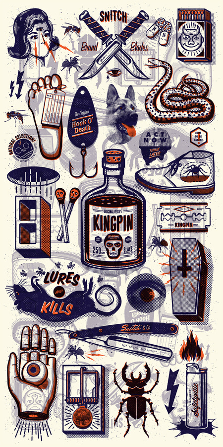 KINGPIN SKATE SUPPLY #print #kingpin #kate #illustration