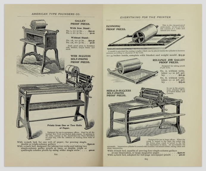 press, offset, vintage, print