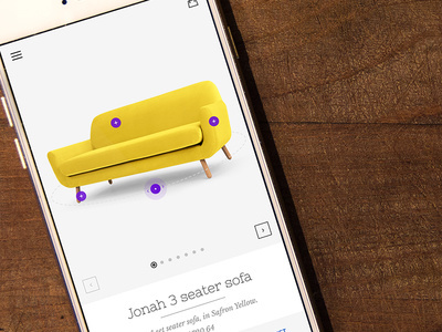 Product Page screen design idea #358: Furniture App Product Page