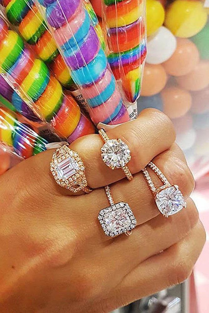 Rose gold unique engagement rings are something special. This rings style is very stunning and tender at the same time.