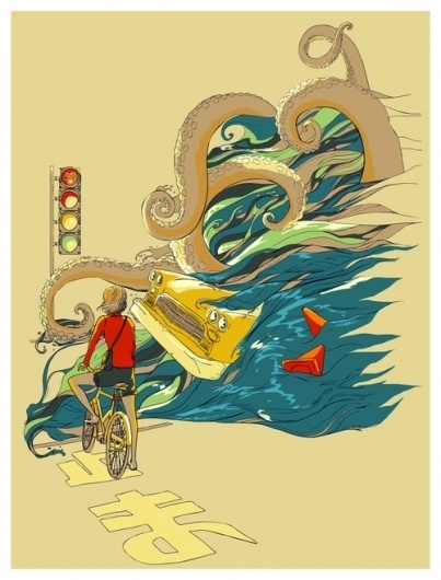 huebucket (Traffic Monday) #octopus #car #bike
