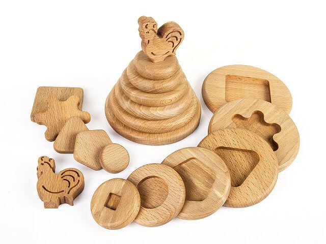 wooden pyramid