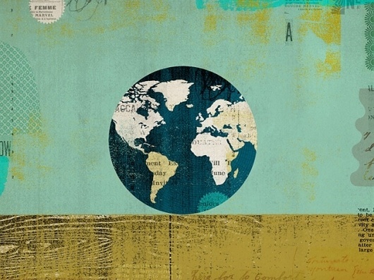 News | Dante Terzigni Illustration - Part 3 #globe #world #color #texture #illustration
