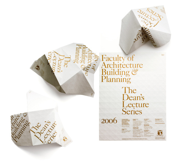 Round – University of Melbourne #print #poster #folding #fold #score