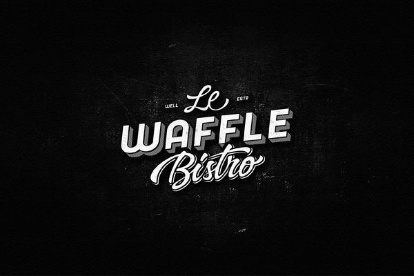 Le Waffle Bistro by Dalibor Momcilovic #logo
