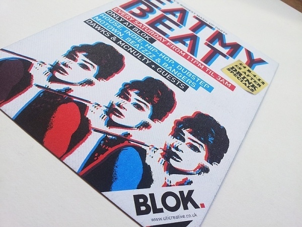 Blok Nightclub Promo | Flickr - Photo Sharing! #creative #branding #print #design #graphic #pulp #recycled #uti