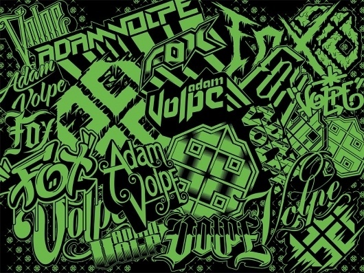 Adam Volpe #pattern #typography