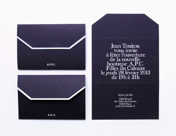 25 Years of A.P.C. Leslie David #print #stationery