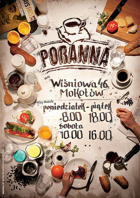 PORANNA cafe by Paweł Jan Nowak #inspiration #lettering #typography