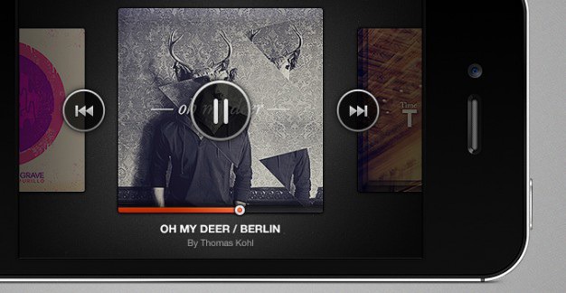 Iphone music player psd Free Psd. See more inspiration related to Music, Iphone, Psd, Player and Horizontal on Freepik.