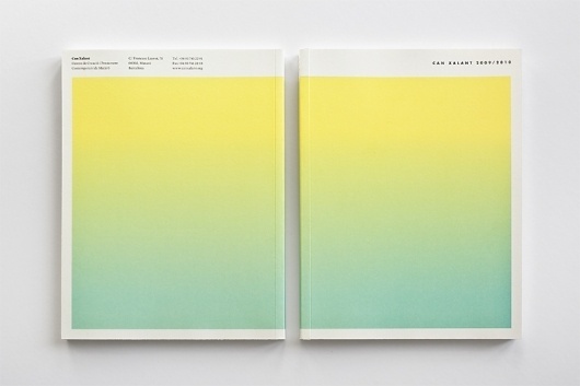 Anuario Can Xalant 09/10 | Albert Ibanyez #design #graphic #book #color #cover #gradient #albertibanyez