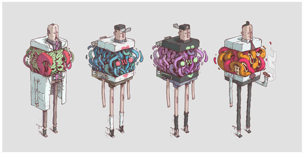 Satellitesoda Gangs by t-wei #illustration