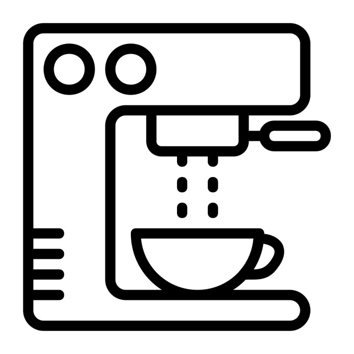 See more icon inspiration related to coffee machine, coffee shop, food and restaurant, kitchenware, hot drink and technology on Flaticon.