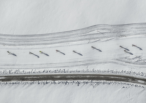 Aerials Cross-Country Skiing (10) #aerial #bernhard #sky #photography #lang