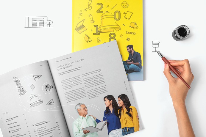 Annual Report UDEM 2018 on Behance
