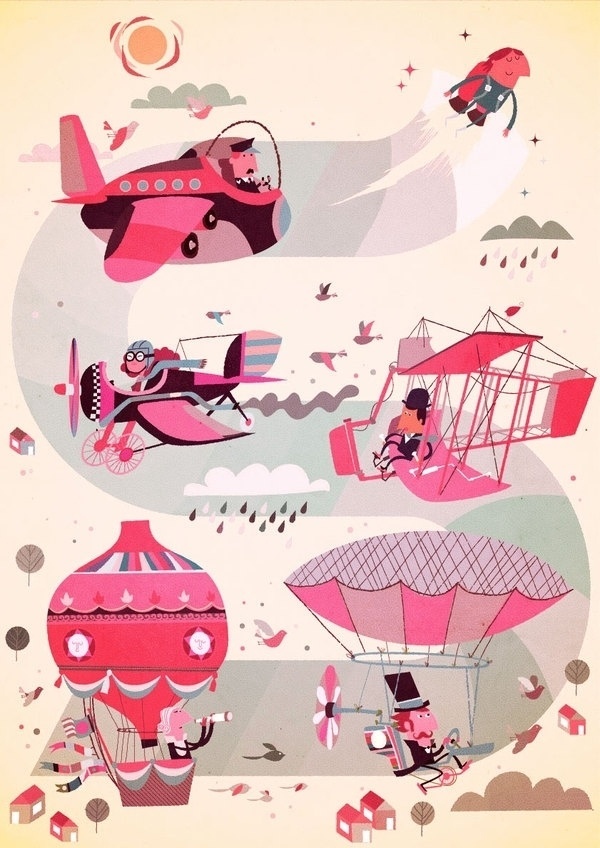 PINK #jetpack #steve #baloon #airplane #pink #flying #scott
