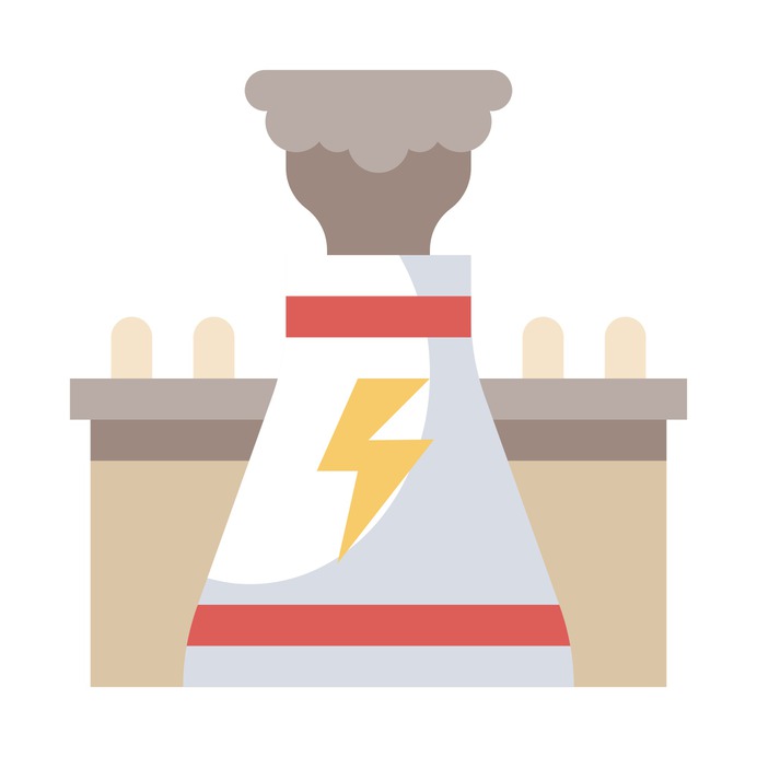 See more icon inspiration related to nuclear, architecture and city, nuclear power, nuclear plant, power plant, chimney, radiation, dangerous, industry, factory, radioactive, buildings, energy and signs on Flaticon.