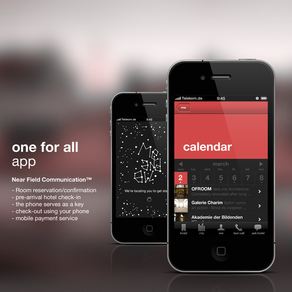 me and all hotels iPhone App on Behance #calendar #app #ui