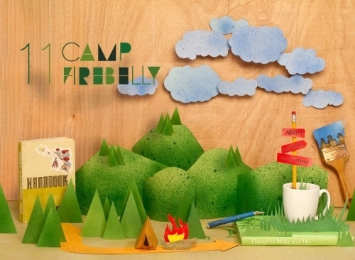 UPPERCASE - journal #cut #mountain #cloud #adventure #creativity #camp #craft #paper #firebelly