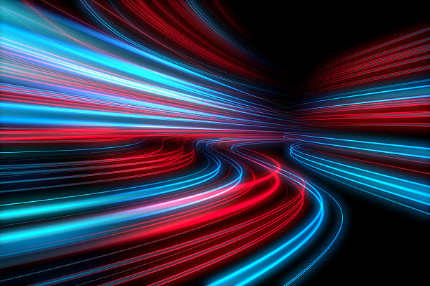 Abstract lights speed motion