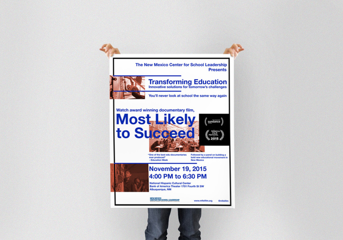 Most Likely to Succeed :: Poster design for documentary film about education / Albuqeurque,NM