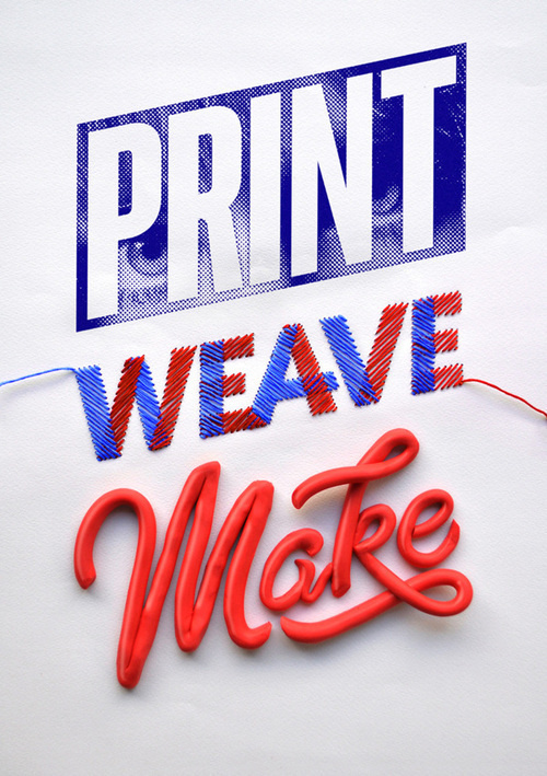 typeverything:Typeverything.comPrint Weave Make – ID by Luke Lucas. #materials #typo