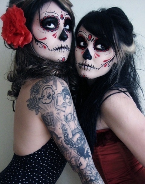 tumblr_ldpt2aDnLI1qasqa8o1_500.jpg (478×604) #dia #make #photo #design #de #tattoo #up #muertos