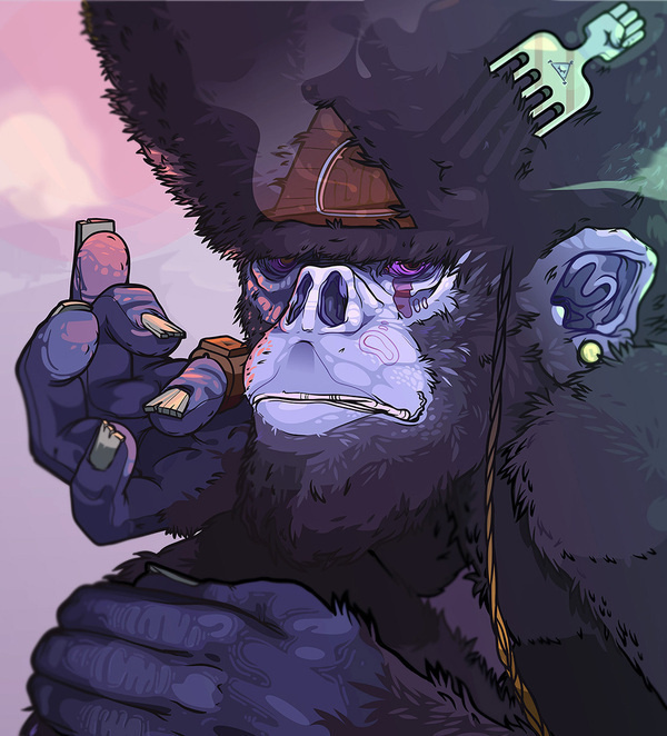 Homínidos on Behance #gorrilla