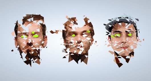 Baxter, Jeff . Future Faces #facets #illustration #faces