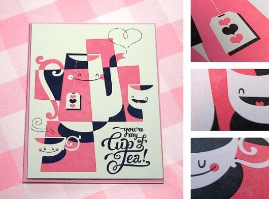 Esther Aarts » You're my cup of tea! #teapot #illustration #poster