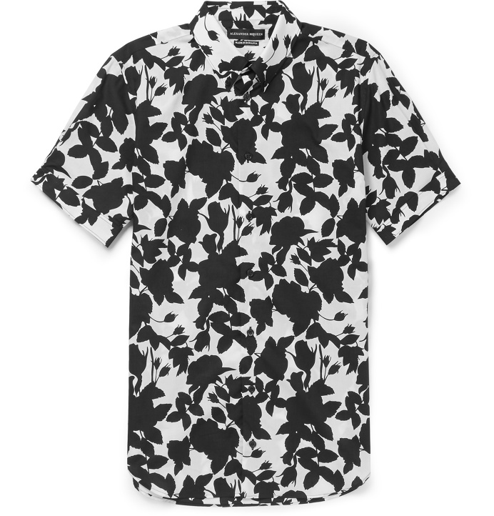 ALEXANDER MCQUEEN Brad Slim-Fit Floral-Print Cotton Shirt