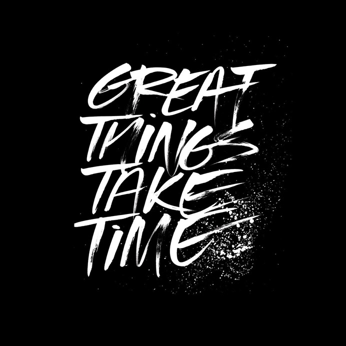 Inspirational brush typography by Pragun Agarwal