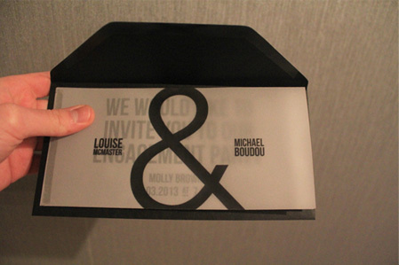 Invite #invite #print #design #graphic #ampersand #wedding