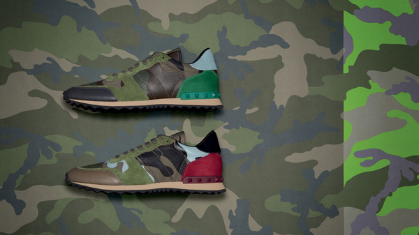 valentino teams with disappearing artist liu bolin for camouflage collection