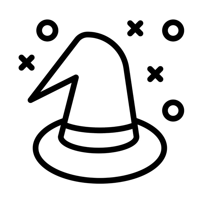 See more icon inspiration related to halloween, hat, , witch, costume party, witch hat, birthday and party, kid and baby, carnival, costume, fashion and party on Flaticon.