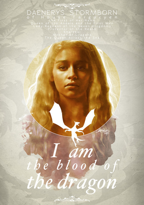 Daenerys Stormborn of House Targaryen #illustration #design #graphic #art