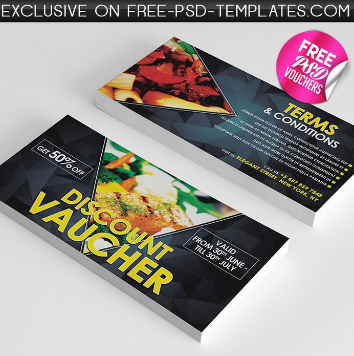 Free PSD Gift Voucher Bundle
