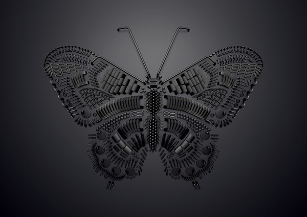 Pieces butterfly by Sarah Illenberger #butterfly #pieces #art