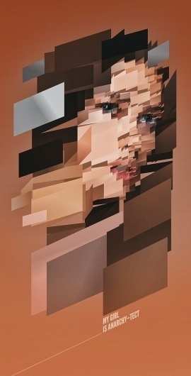 my girl is anarchy–tect | felasquez #anarchy #vector #architect #girl #illustration
