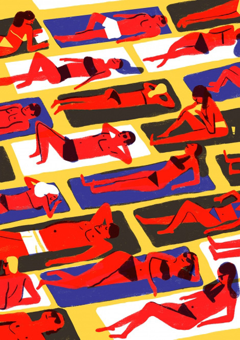 Virginie Morgand #morgand #virginie #illustration #french #beach